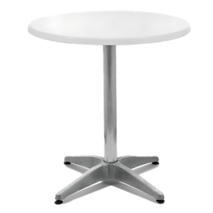 Cafe Table Round - White - Image 1