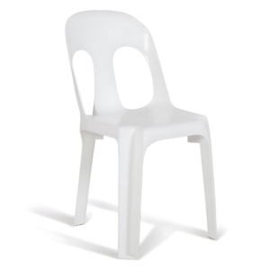 Chair Plastic ( White ) - Armless - Image 1